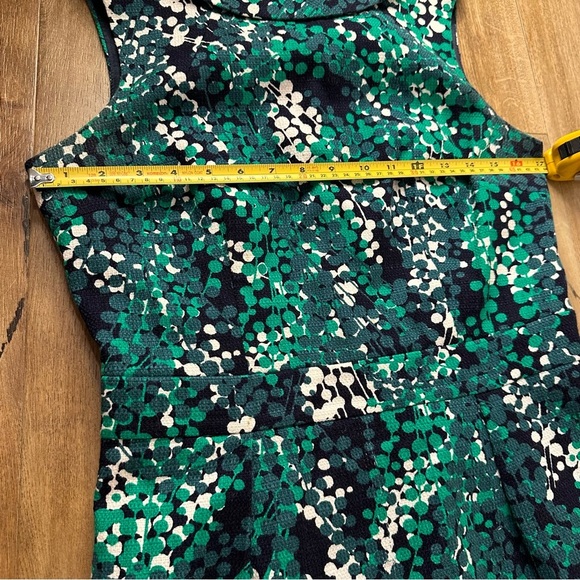 Boden Textured Martha Shealth Teal Multicolored Dress Size 6 - Picture 10 of 11